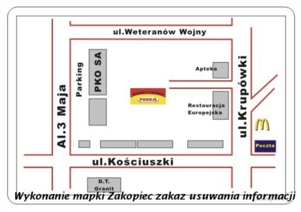 Wesola Chatka Zakopane - Krupowki 37A -Centrum Extérieur photo